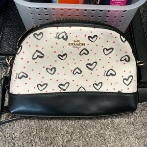 Coach bag heart print